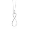 Thumbnail Image 2 of Sterling Silver 0.10ct Diamond Infinity Pendant