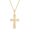 Thumbnail Image 1 of 9ct Yellow Gold 0.25ct Diamond Cross Pendant