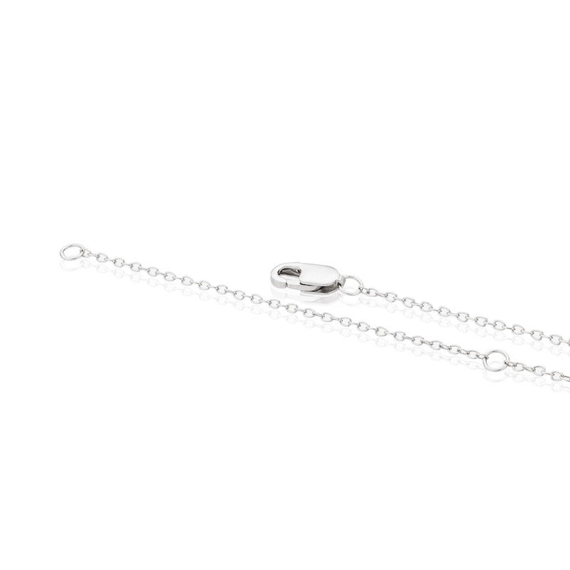 Main Image 3 of 9ct White Gold 0.25ct Diamond Solitaire Pendant