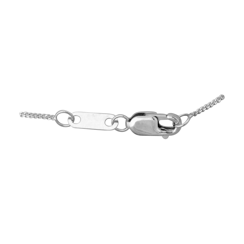 Main Image 5 of 9ct White Gold 0.25ct Diamond Solitaire Pendant