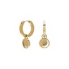 Thumbnail Image 1 of Olivia Burton Celestial Sun Ladies' Gold Tone Moon Disc Link Hoop Earrings