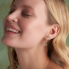 Thumbnail Image 2 of Olivia Burton Celestial Sun Ladies' Gold Tone Moon Disc Link Hoop Earrings