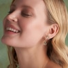Thumbnail Image 3 of Olivia Burton Celestial Sun Ladies' Gold Tone Moon Disc Link Hoop Earrings