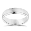 Thumbnail Image 0 of Men's Sterling Silver 5mm Matt & Polished Ring