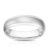 Thumbnail Image 1 of Men's Sterling Silver 5mm Matt & Polished Ring