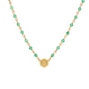 Thumbnail Image 1 of Olivia Burton Minima Bee Ladies' Green Agate Beaded Charm Necklace