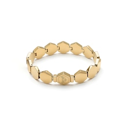 Olivia Burton Honeycomb Ladies' Gold Tone Slim Cuff Bracelet