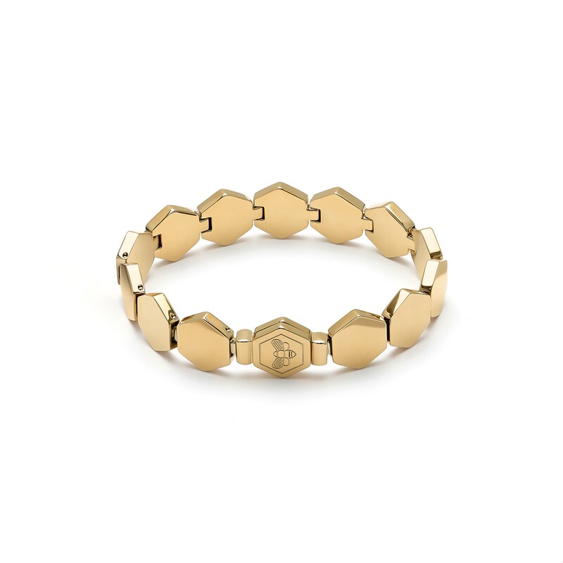 Main Image 1 of Olivia Burton Honeycomb Ladies' Gold Tone Slim Cuff Bracelet