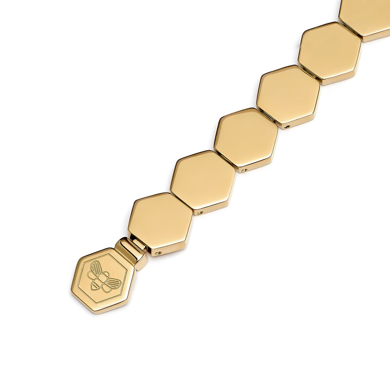 Main Image 3 of Olivia Burton Honeycomb Ladies' Gold Tone Slim Cuff Bracelet