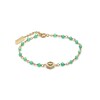 Thumbnail Image 1 of Olivia Burton Minima Bee Ladies' Green Agate Beaded Charm Bracelet