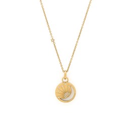 Olivia Burton Celestial Sun Ladies' Gold Tone Moon Disc Pendant Necklace