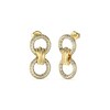 Thumbnail Image 1 of Guess Gold Tone Interlocking Circle Crystal 30mm Stud Earrings
