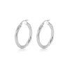 Thumbnail Image 1 of Guess Silver Tone 40mm Twisted Superlight Hoop Earrings