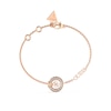Thumbnail Image 1 of Guess Rose Tone 4G Knot Crystal & Enamel Logo Pendant Bracelet