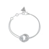 Thumbnail Image 0 of Guess Silver Tone Perfect Mini Links Crystal Pendant 8.26 Inch Bracelet