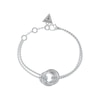 Thumbnail Image 1 of Guess Silver Tone Perfect Mini Links Crystal Pendant 8.26" Bracelet