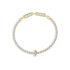 Thumbnail Image 1 of Guess Gold Tone Solitaire Detail Crystal Tennis Bracelet