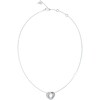 Thumbnail Image 1 of Guess Silver Tone Perfect Mini Links Crystal Pendant 16+2" Necklace