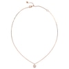 Thumbnail Image 1 of Guess Rose Gold Tone 4G Crystal Charm 16+2" Necklace