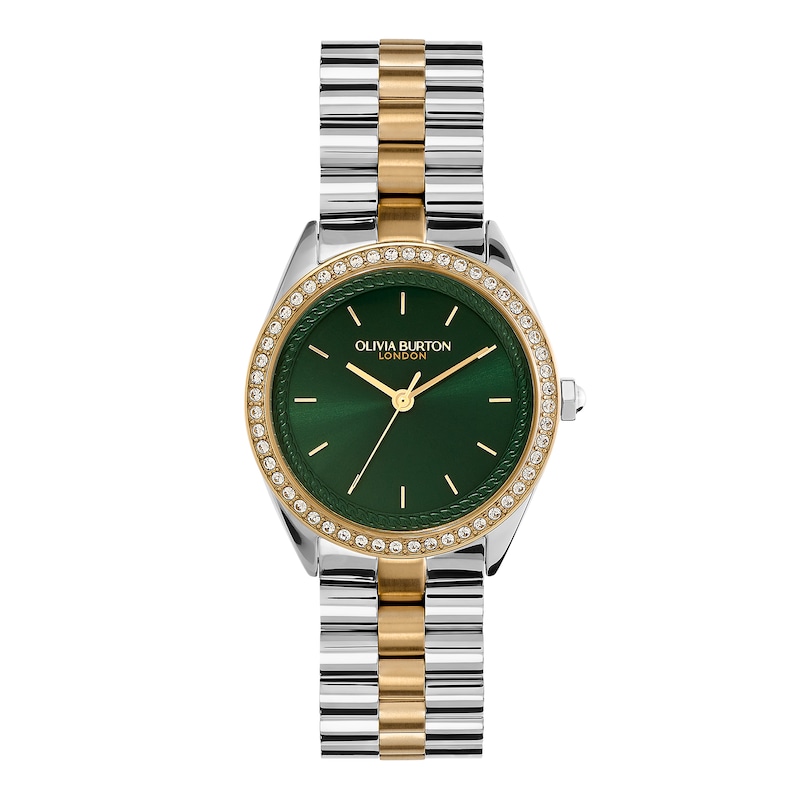 Main Image 1 of Olivia Burton Bejewelled Gold Tone Stainless Steel Bracelet Watch