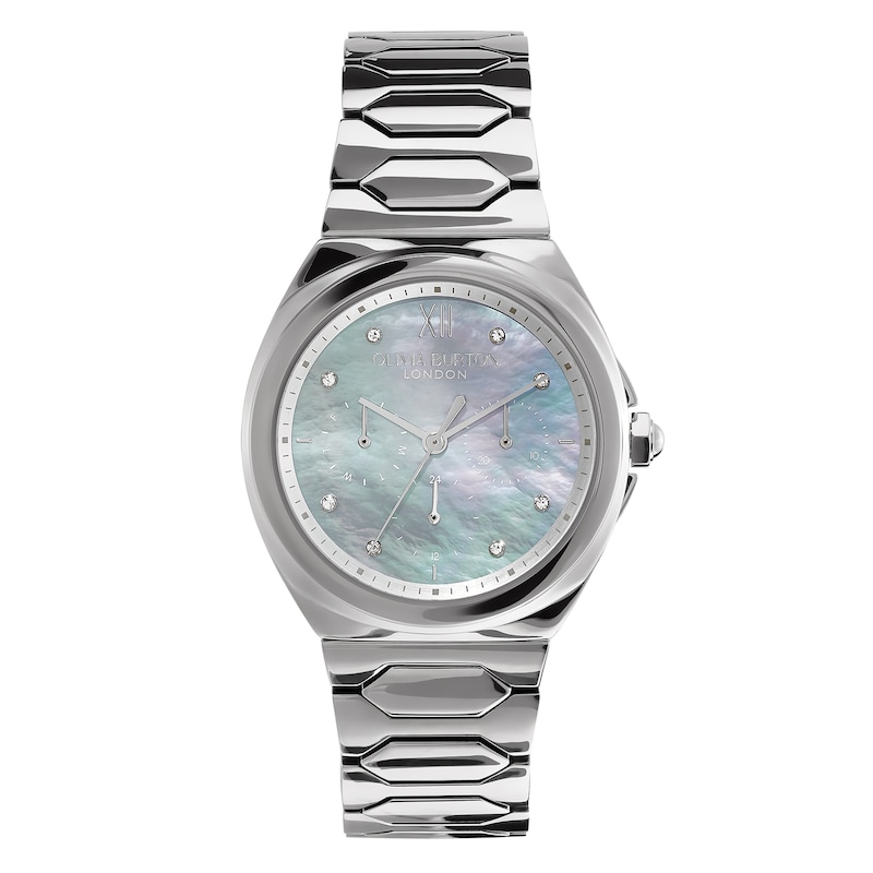 Main Image 1 of Olivia Burton Lustre Grey MOP Dial Stainless Steel  Watch