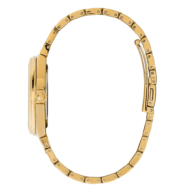 Olivia Burton Lustre Gold Tone Stainless Steel Bracelet Watch