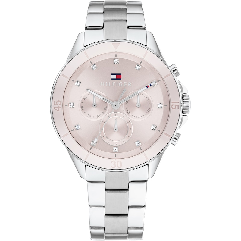 Tommy Hilfiger Ladies' Pink Dial Stainless Steel Bracelet Watch