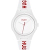 Thumbnail Image 1 of HUGO #LIT Men's White Dial White Silicone Watch