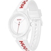 Thumbnail Image 2 of HUGO #LIT Men's White Dial White Silicone Watch