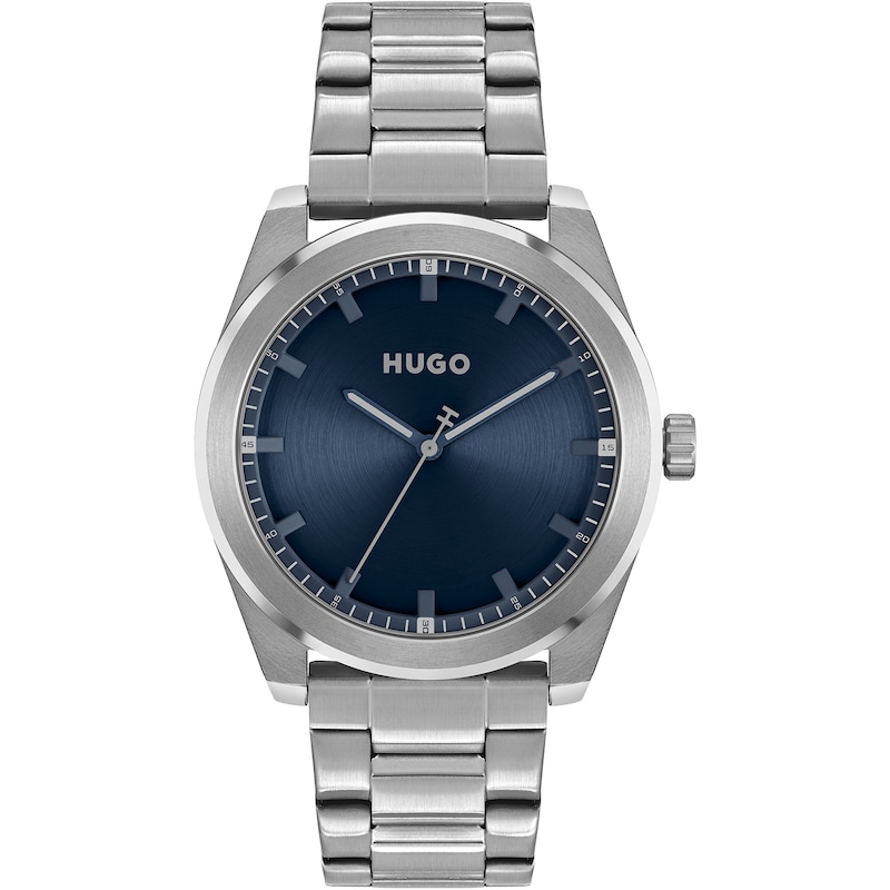 Main Image 1 of HUGO #BRIGHT Men's Bue Dial Stainless Steel Bracelet Watch