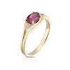 Thumbnail Image 2 of 9ct Yellow Gold Garnet & Diamond Ring