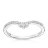 Thumbnail Image 1 of Emmy London 18ct White Gold 0.15ct Diamond Wishbone Shaped Ring