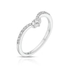 Thumbnail Image 1 of Emmy London 18ct White Gold 0.15ct Diamond Wishbone Shaped Ring