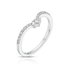 Thumbnail Image 2 of Emmy London 18ct White Gold 0.15ct Diamond Wishbone Shaped Ring