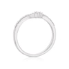 Thumbnail Image 3 of Emmy London 18ct White Gold 0.15ct Diamond Wishbone Shaped Ring