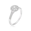 Thumbnail Image 2 of Emmy London 9ct White Gold 0.33ct Diamond Round & Baguette Cluster Ring