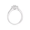 Thumbnail Image 2 of Emmy London 9ct White Gold 0.33ct Diamond Round & Baguette Cluster Halo Ring