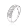 Thumbnail Image 2 of 9ct White Gold 0.20ct Diamond Double Row Eternity Ring