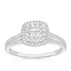 Thumbnail Image 1 of 9ct White Gold 0.40ct Diamond Princessa Ring