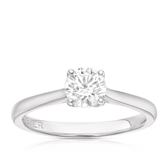 Engagement Ring The Forever Diamond Platinum Solitaire 0.75c