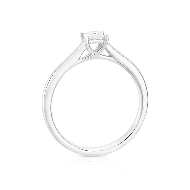 Main Image 3 of The Forever Diamond Platinum 0.33ct Diamond Princess Cut Solitaire Ring