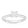 Thumbnail Image 1 of The Forever Diamond Platinum 0.50ct Diamond Princess Cut Solitaire Ring