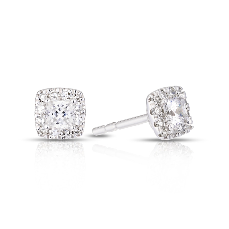 The Forever Diamond 9ct White Gold 0.33ct Solitaire Stud Earrings