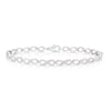 Thumbnail Image 1 of Sterling Silver 0.10ct Diamond Infinity 7.3" Bracelet