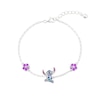 Thumbnail Image 1 of Disney Sterling Silver Stitch Enamel Charm 6.5"+1" Bracelet