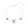 Thumbnail Image 0 of Disney Sterling Silver Stitch Enamel Charm 6.5"+1" Bracelet