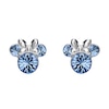 Thumbnail Image 1 of Disney Minnie Mouse Sterling Silver December Birthstone Crystal Earrings