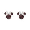 Thumbnail Image 0 of Disney Minnie Mouse Sterling Silver January Birthstone Crystal Earrings