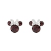 Thumbnail Image 1 of Disney Minnie Mouse Sterling Silver January Birthstone Crystal Earrings