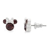 Thumbnail Image 2 of Disney Minnie Mouse Sterling Silver January Birthstone Crystal Earrings